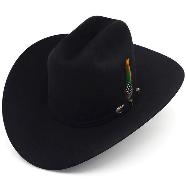 Black cowboy felt hat 