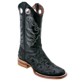 Black hand tooled boots