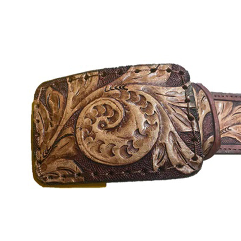 Leather Hand Tooled Belt