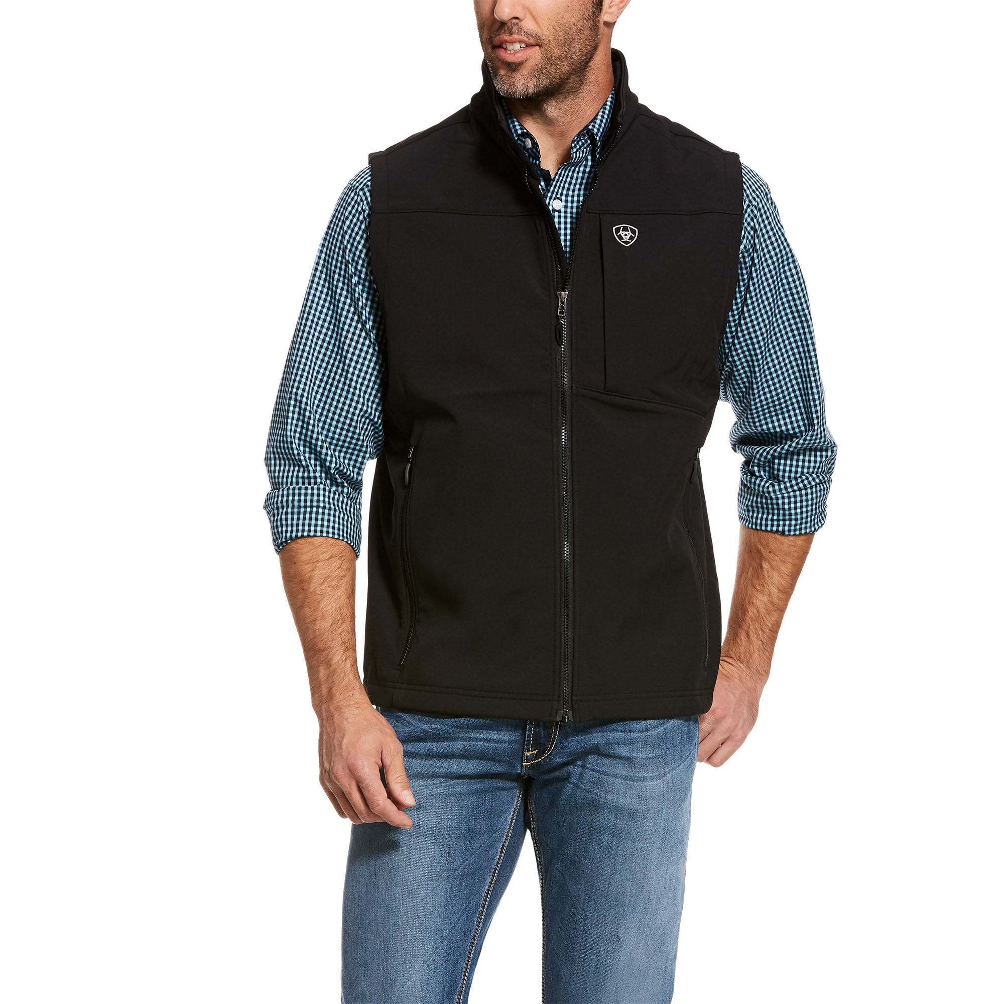 Image of Ariat Men's Vernon 2.0 Softshell Vest front view