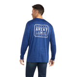 Ariat blue Long Sleeve Shirt Charger 93 Liberty