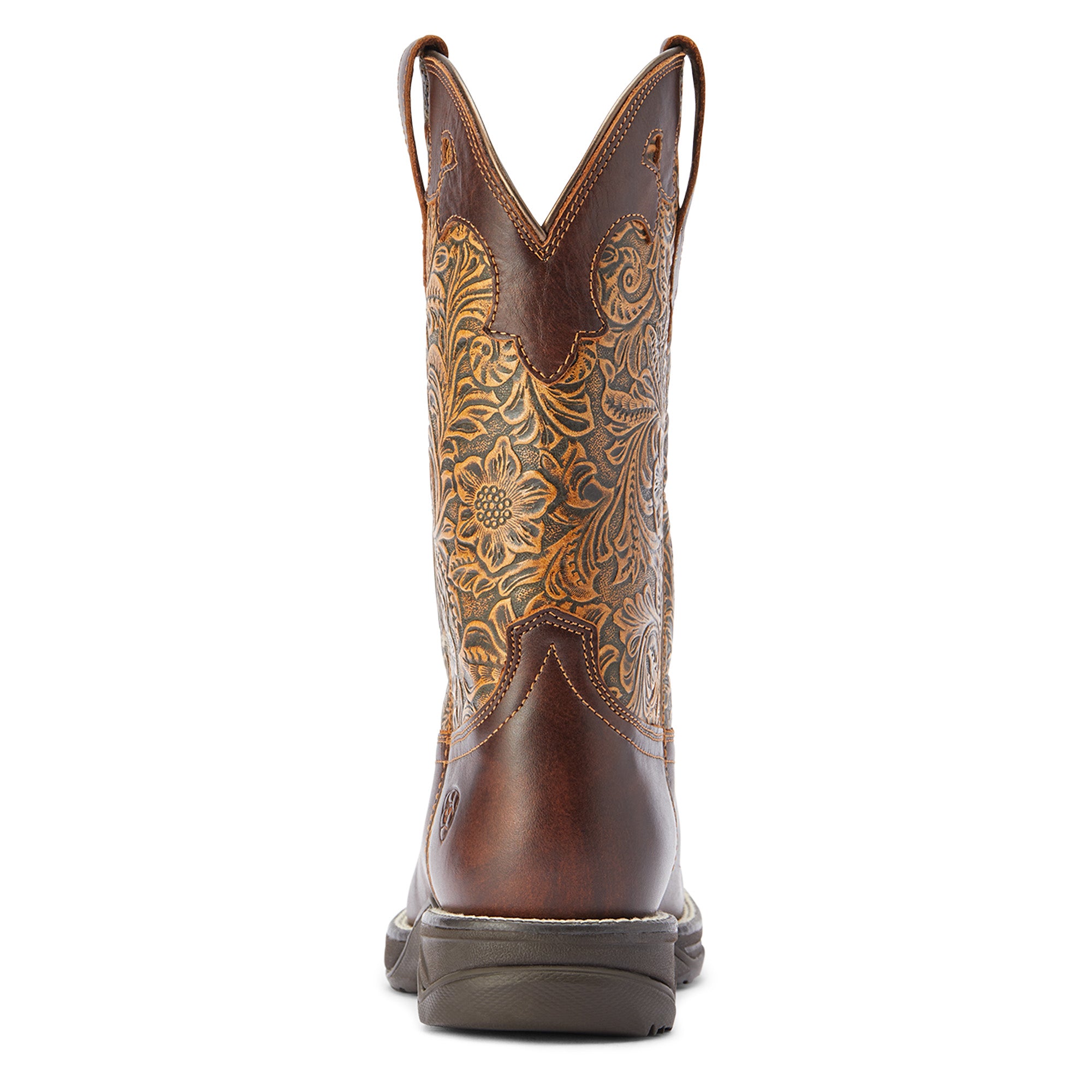 back of Ariat anthem boots