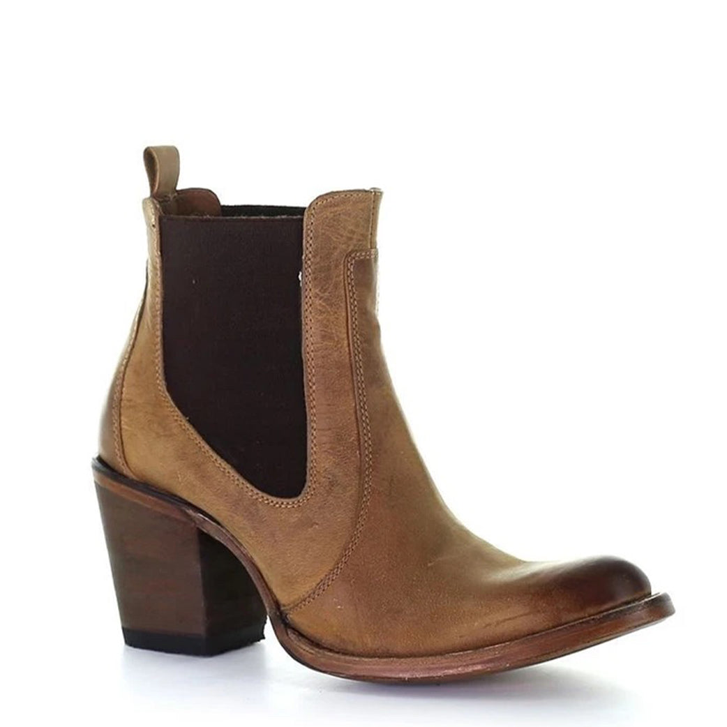 Image of Women's Corral Circle G Tan Ankle Boot