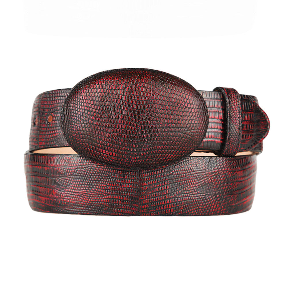 Los Altos Handmade Genuine Ostrich Leather Western Cowboy Belt - Gray - Men's