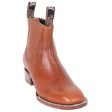 Mens Square Toe Ankle Boot brown