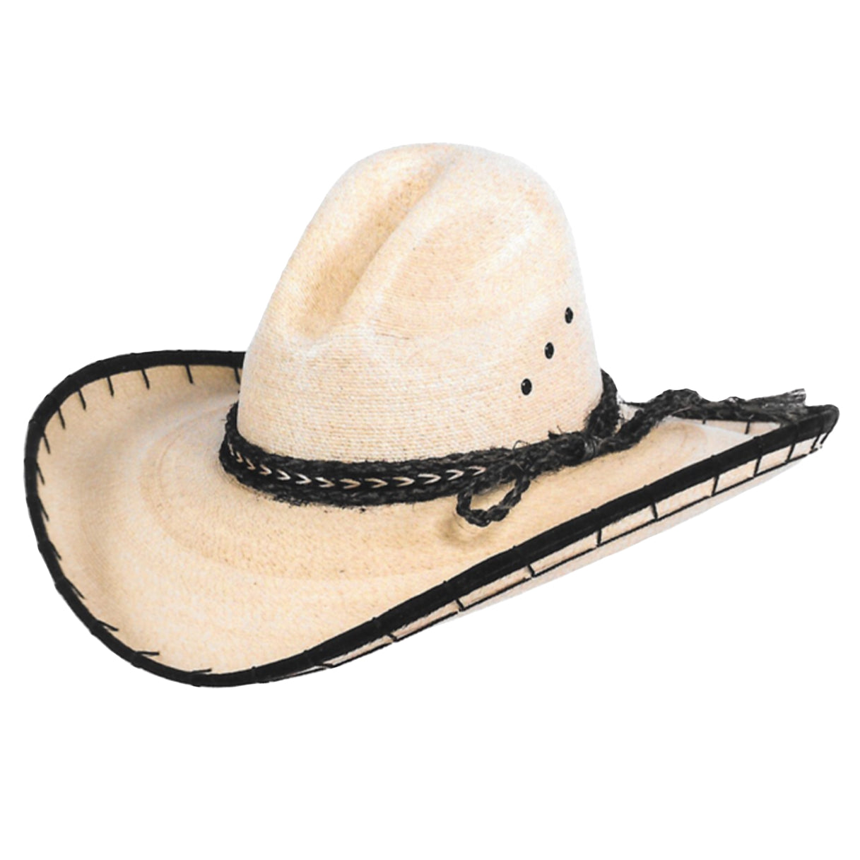 Stone Palm Straw Gus Cowboy Hat