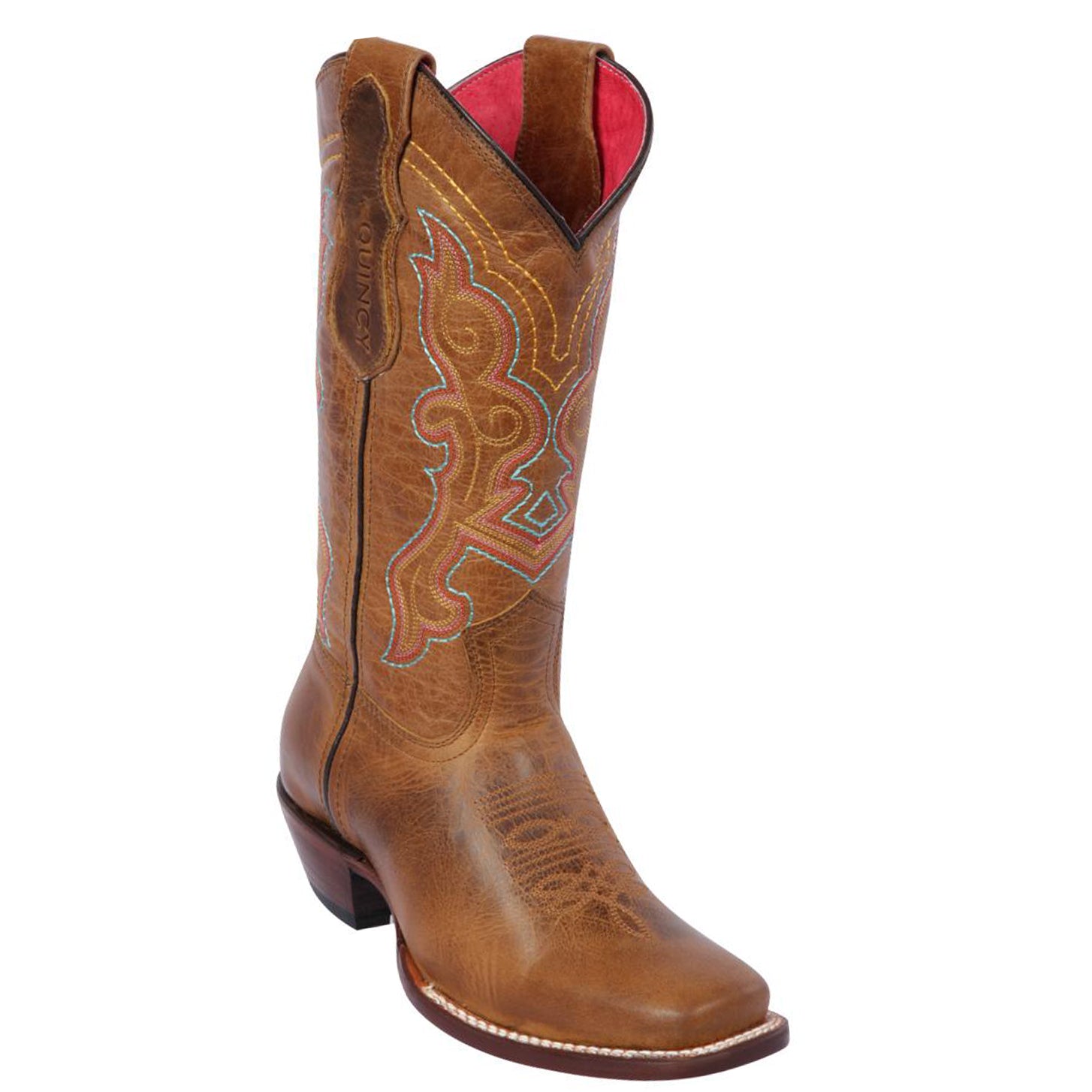 Quincy Womens Cowgirl Boots Square Toe
