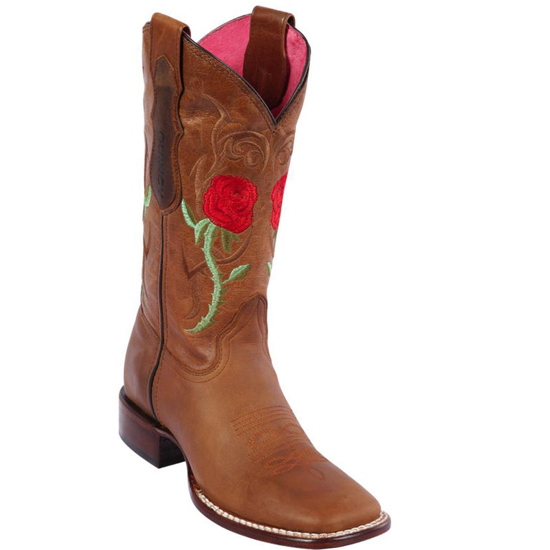 Cowgirl Boots With Red Roses