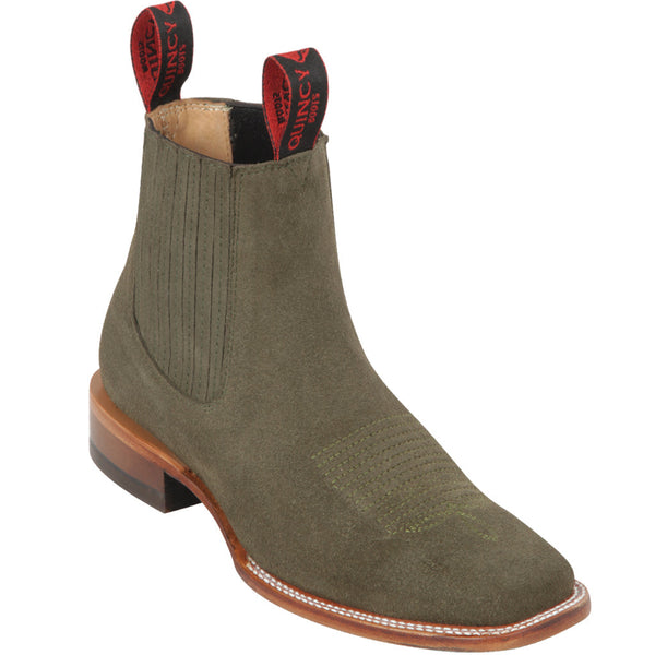 Quincy Women's Green Ankle Boots