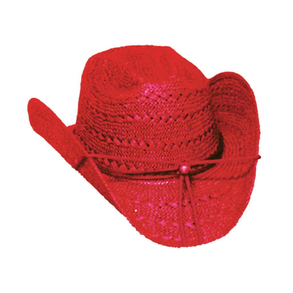 Image of Red Cowgirl Hat.