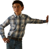 Kids Haston Retro Snap Long Sleeve Shirt