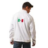 Image of back Ariat Men's Mexico White Team Softshell Jacket