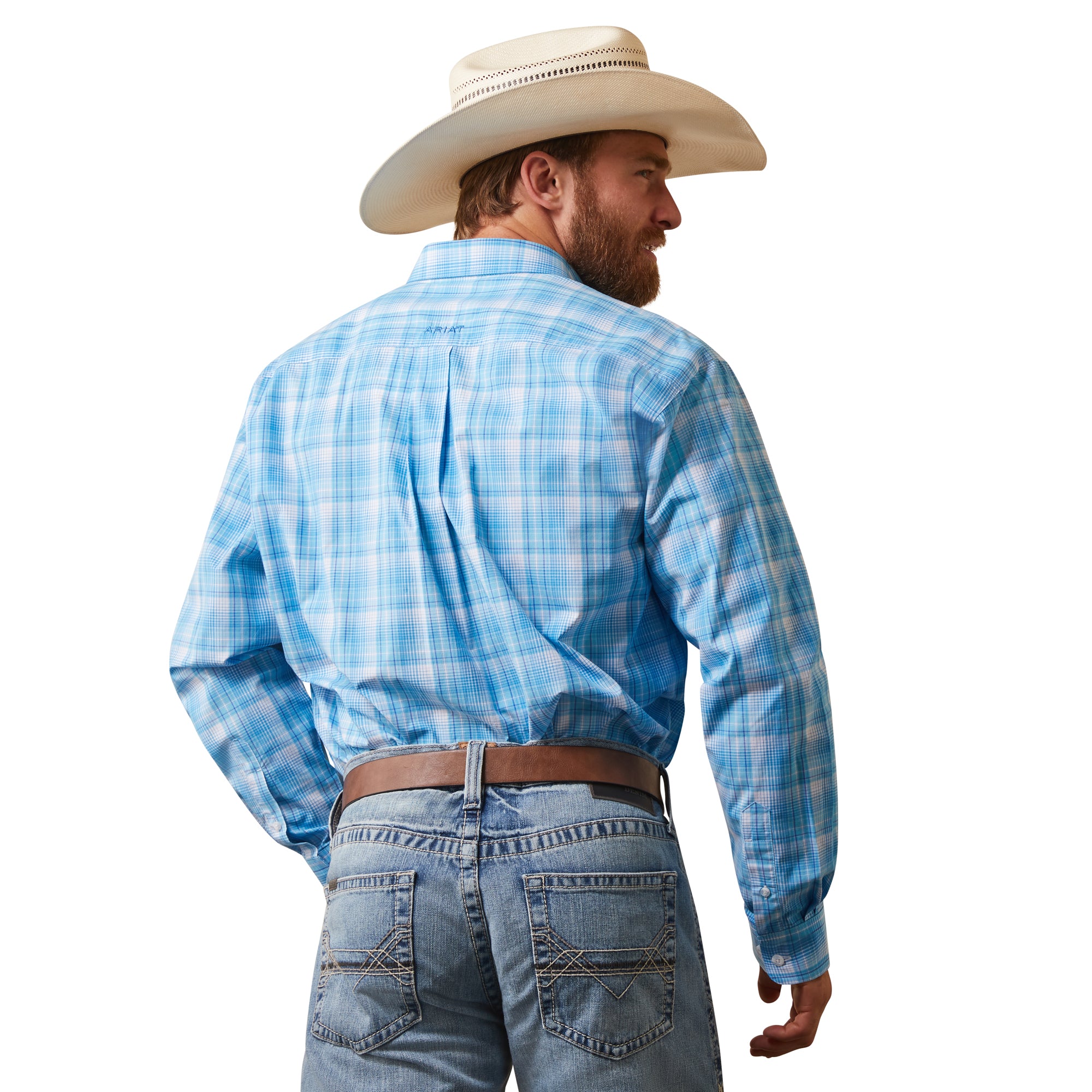 Image of back Men's Ariat Long Sleeve Shirt Pro Lyle