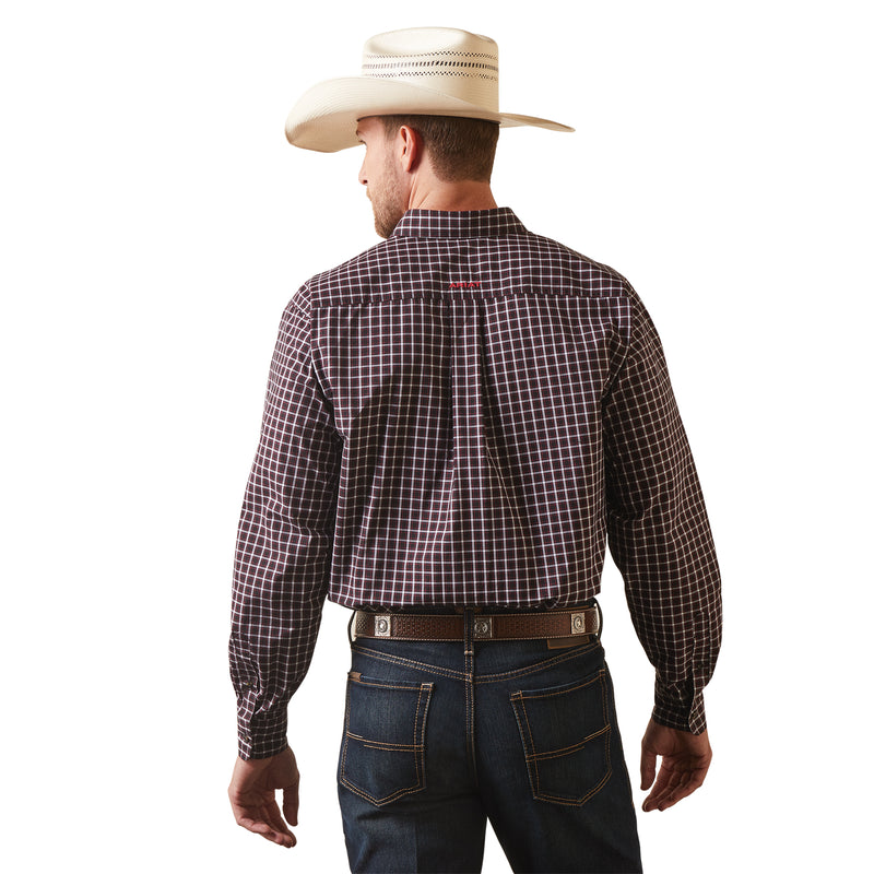back view of Ariat Pro Immanuel Fitted Long Sleeve Shirt