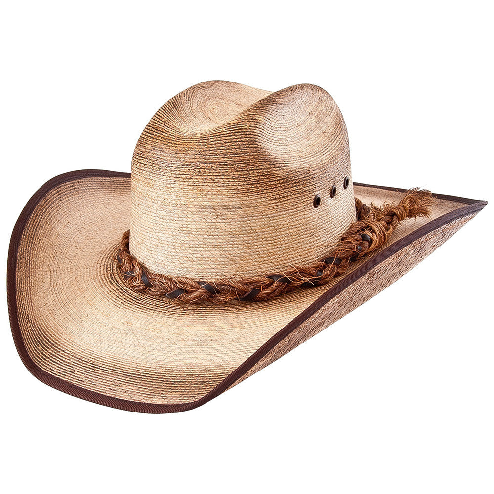 Cuernos Chuecos Traditional Palm Leaf Cowboy Hat - VaqueroBoots.com - 1