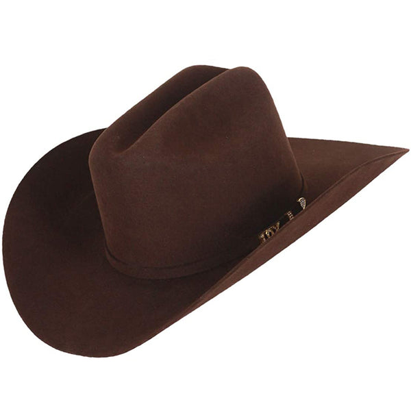 Serratelli Hats brown felt cowboy hat