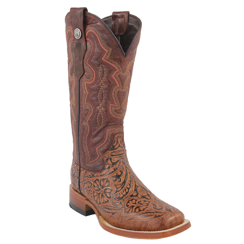 Tanner Mark Print Hand Tooled Boots