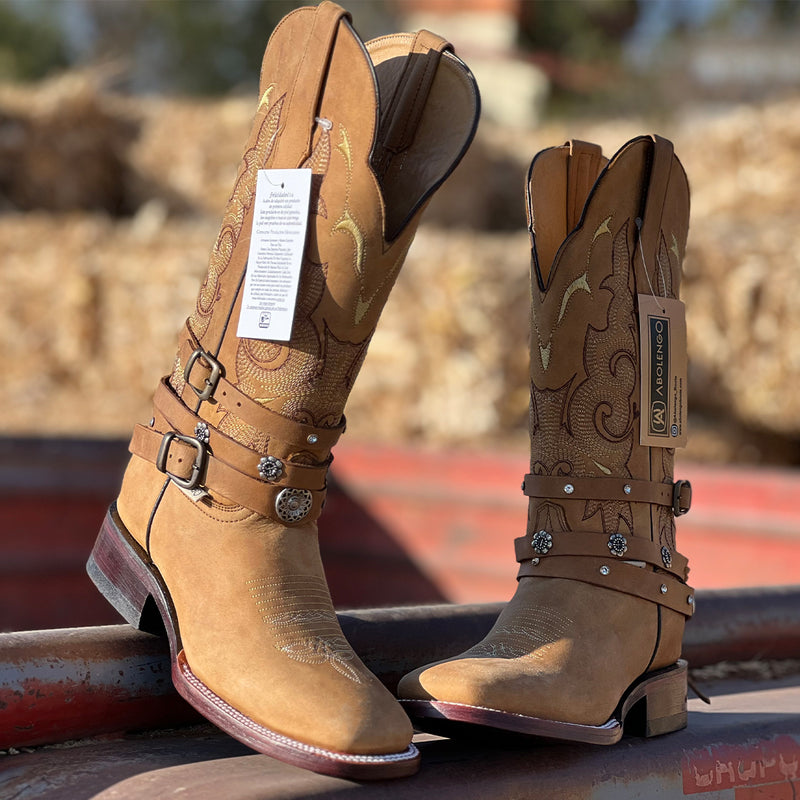 Abolengo Yoali Tang Square Toe Cowgirl Boots