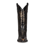 Image of Corral Women's Black Bronze Cowgirl Boots front view
