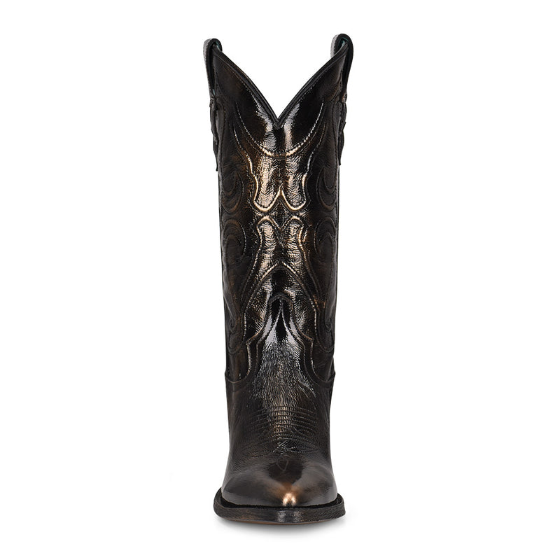 Image of Corral Women's Black Bronze Cowgirl Boots front view
