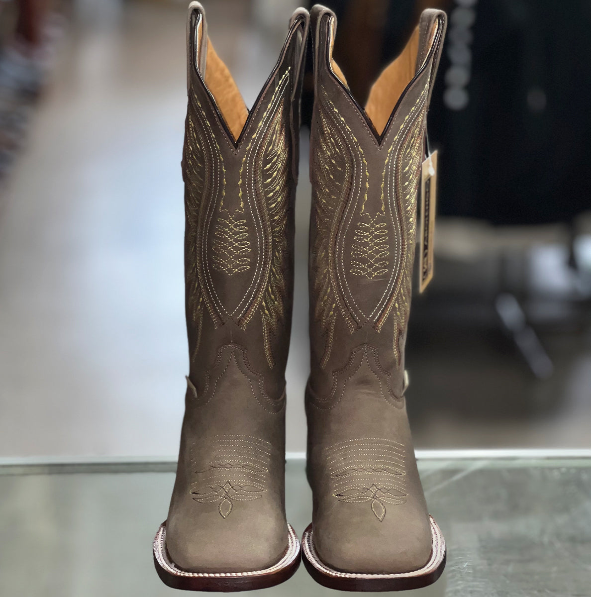 Indiana Sand Square Toe Cowgirl Boots