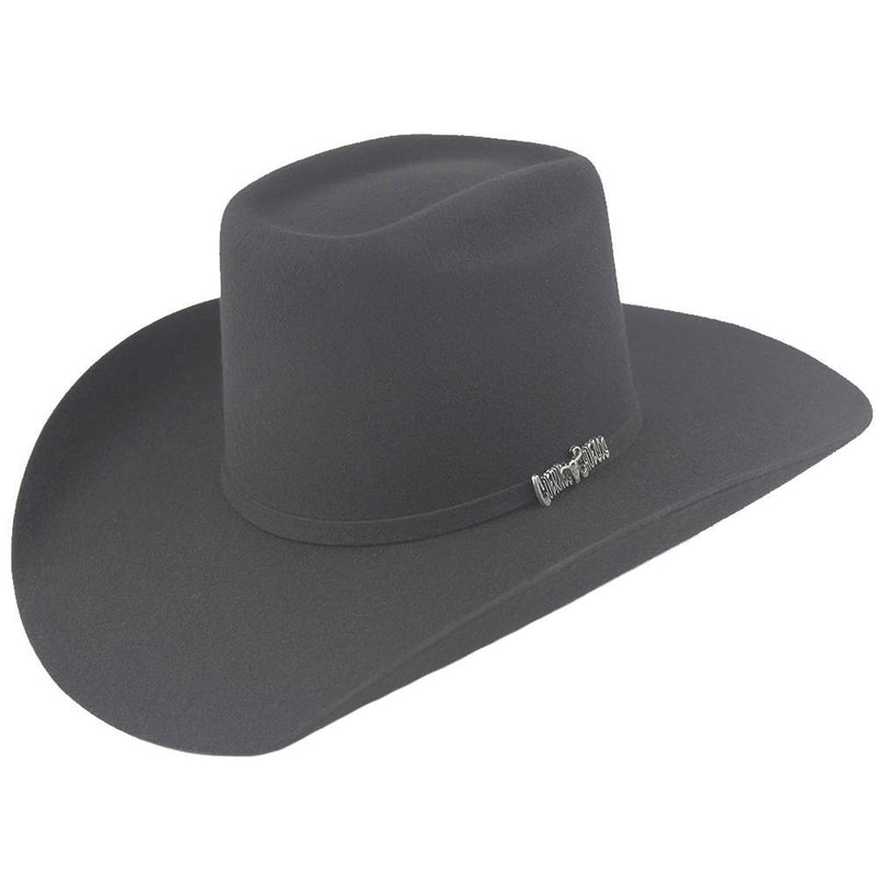 Cuernos Chuecos Dark Gray Brick Crown Felt Cowboy Hat