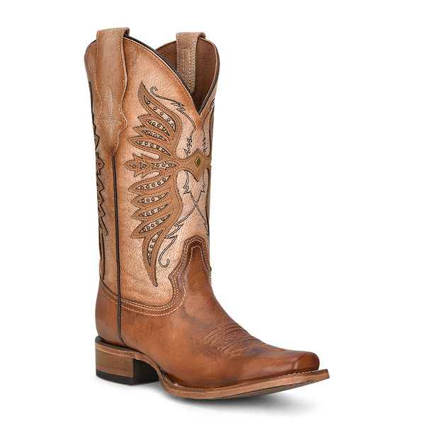 Circle G Brown Studded Cowgirl Boots